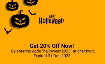 Happy Halloween 2023 and get 20% off on all items